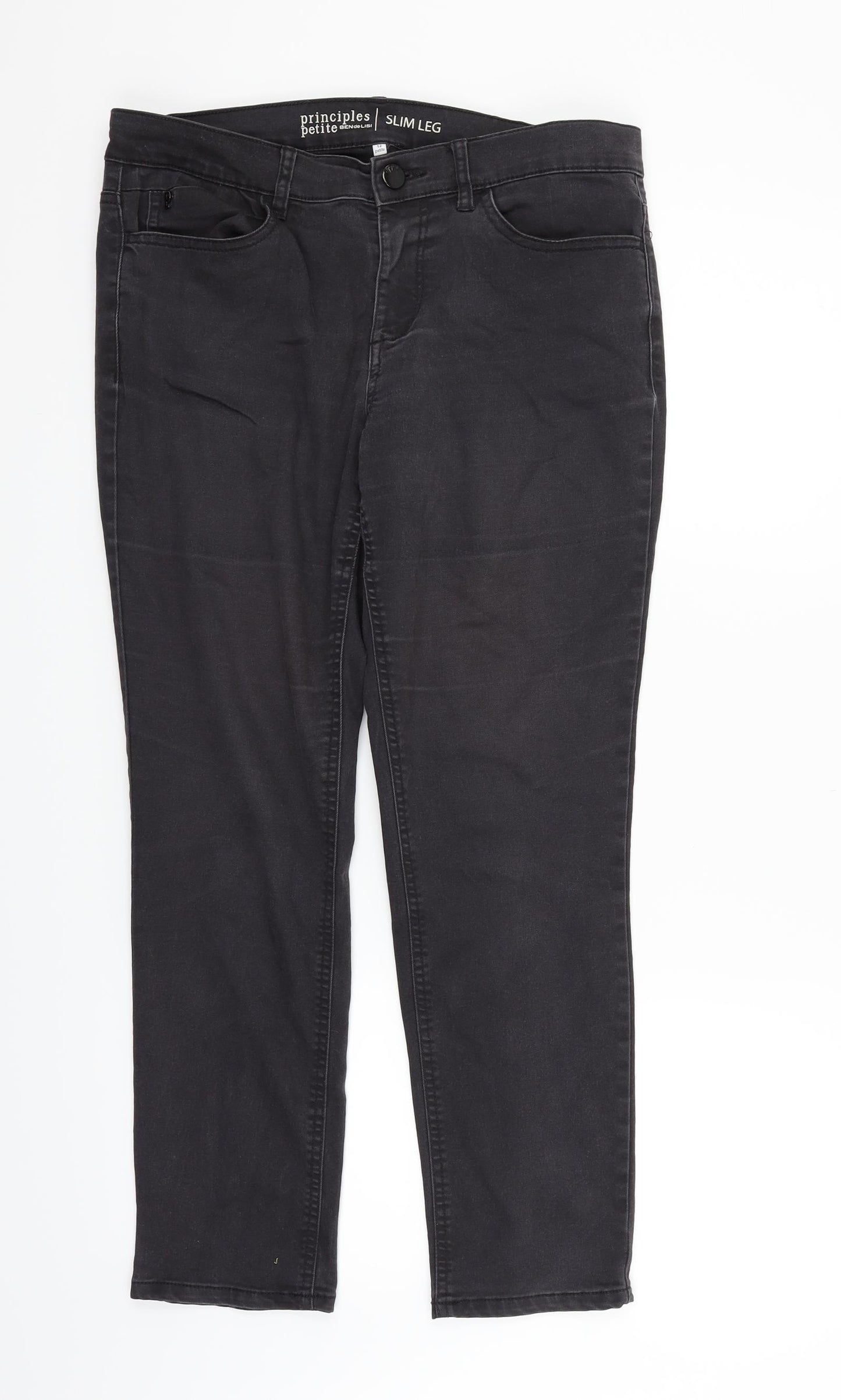 Principles Womens Grey   Straight Jeans Size 12 L25 in