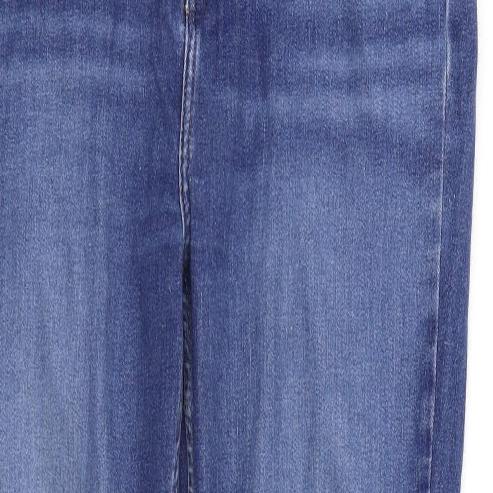 Fat Face Womens Blue   Straight Jeans Size 14 L31 in
