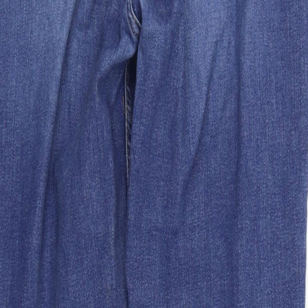 Fat Face Womens Blue   Straight Jeans Size 14 L31 in