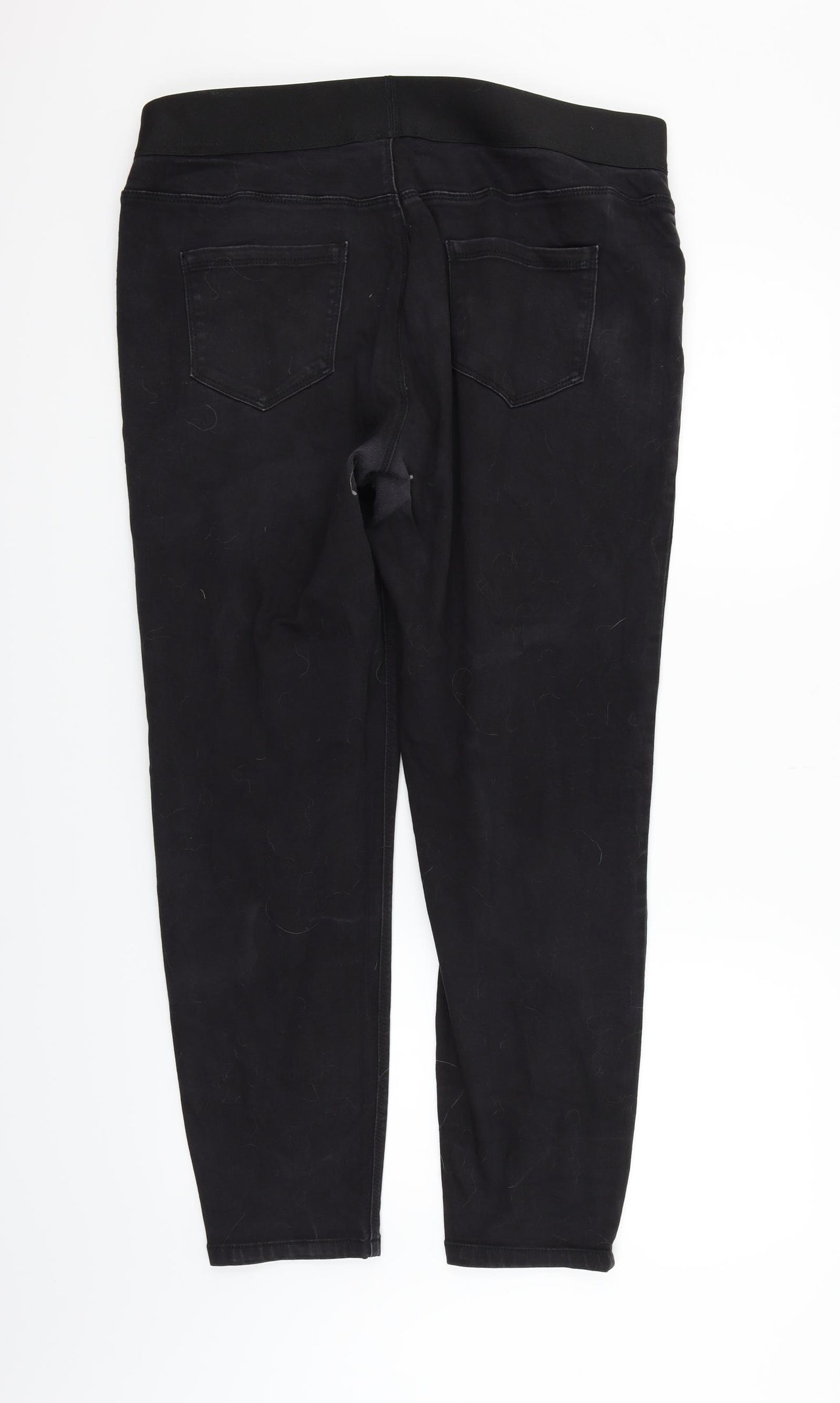 George Womens Black   Jegging Trousers Size 20 L24 in - Dimond Pattern