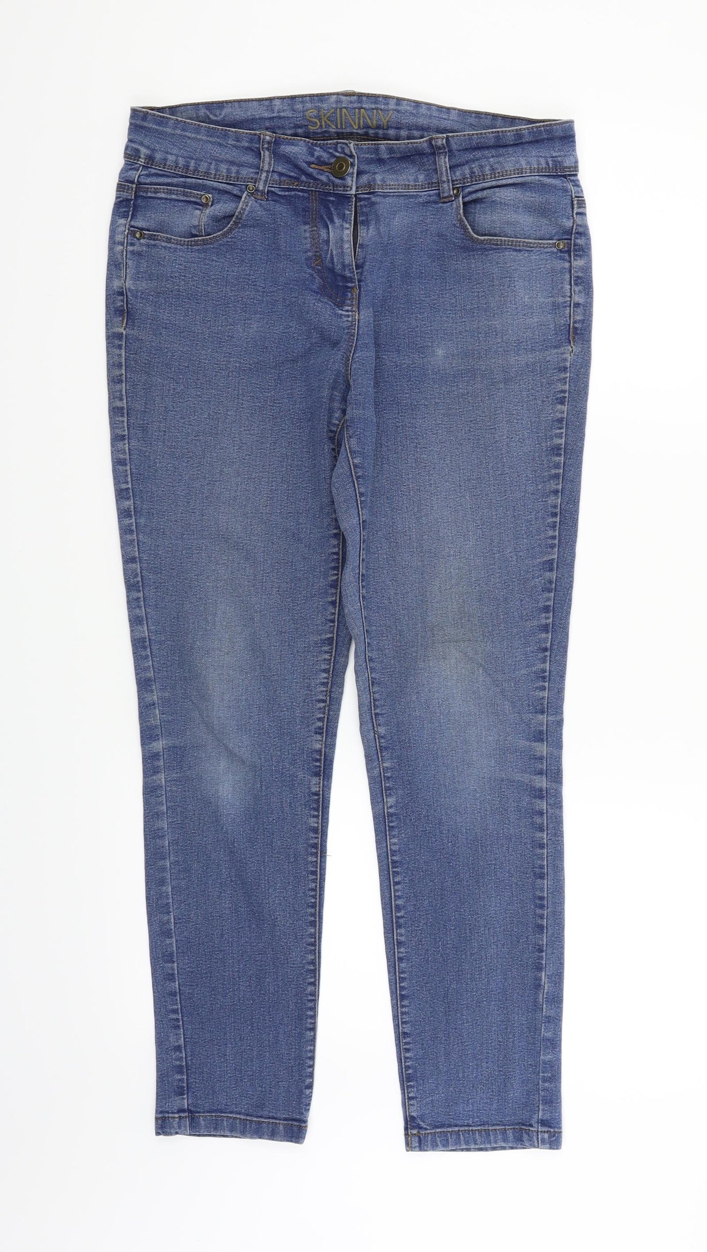 George Womens Blue   Straight Jeans Size 12 L25 in