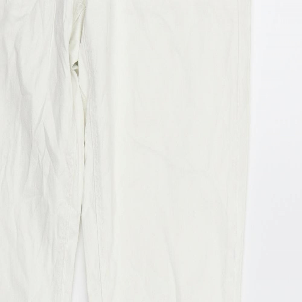 H&M Womens White   Trousers  Size 31 in L33 in