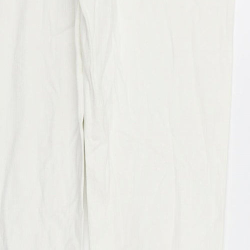 H&M Womens White   Trousers  Size 31 in L33 in