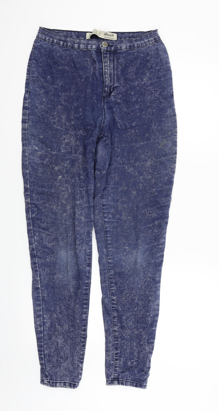 deniem & co Womens Blue Straight Jeans Size 10 L28 in