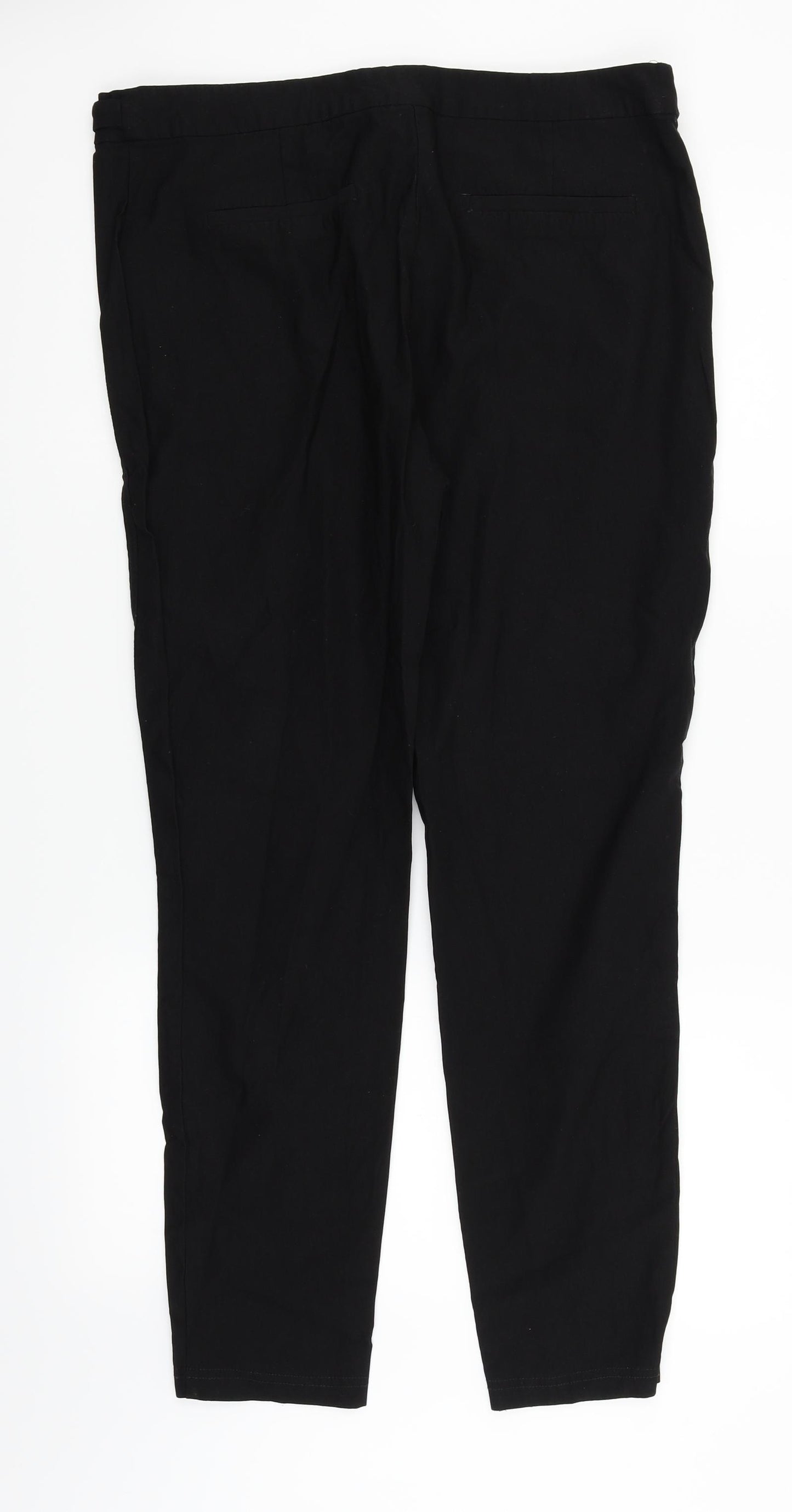 George Womens Black   Trousers  Size 16 L27 in