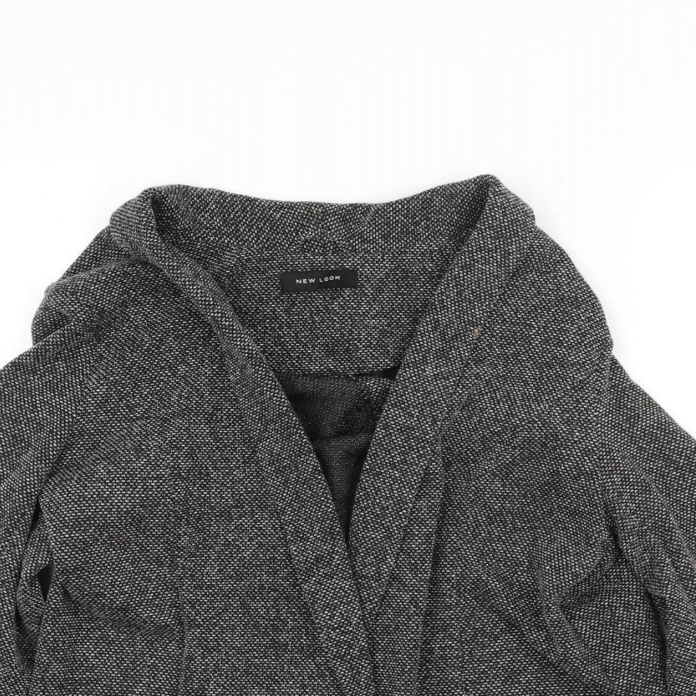 New Look Womens Grey   Jacket Coatigan Size 12