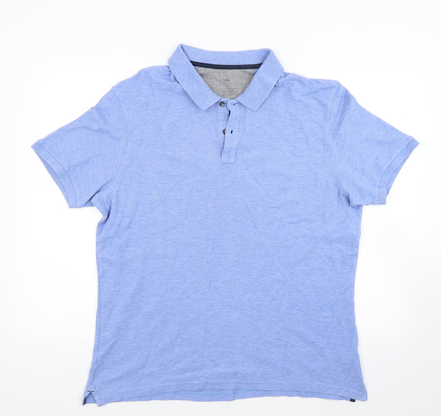 Marks and Spencer Mens Blue    Polo Size L