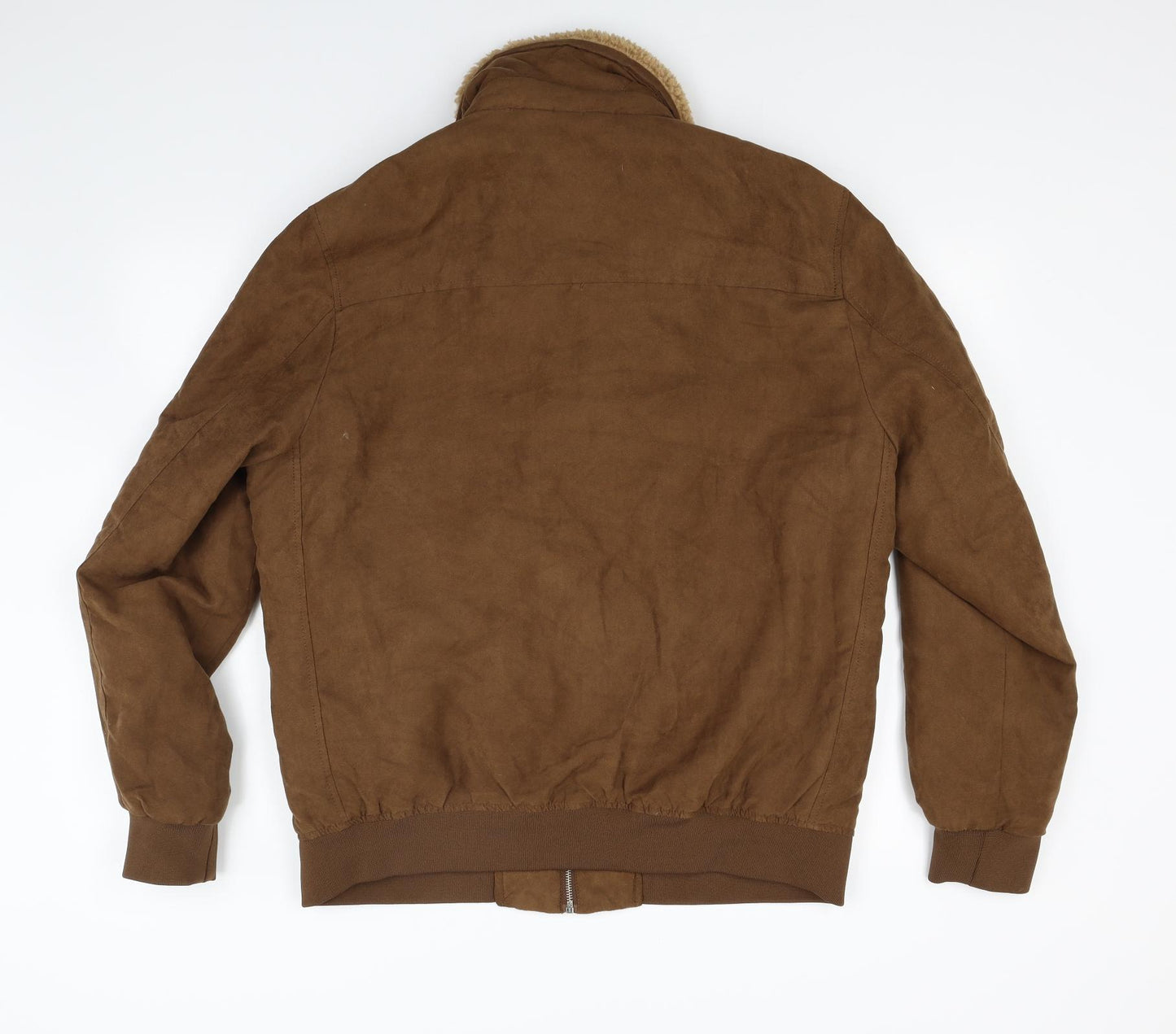 Primark Mens Brown   Bomber Jacket Coat Size L