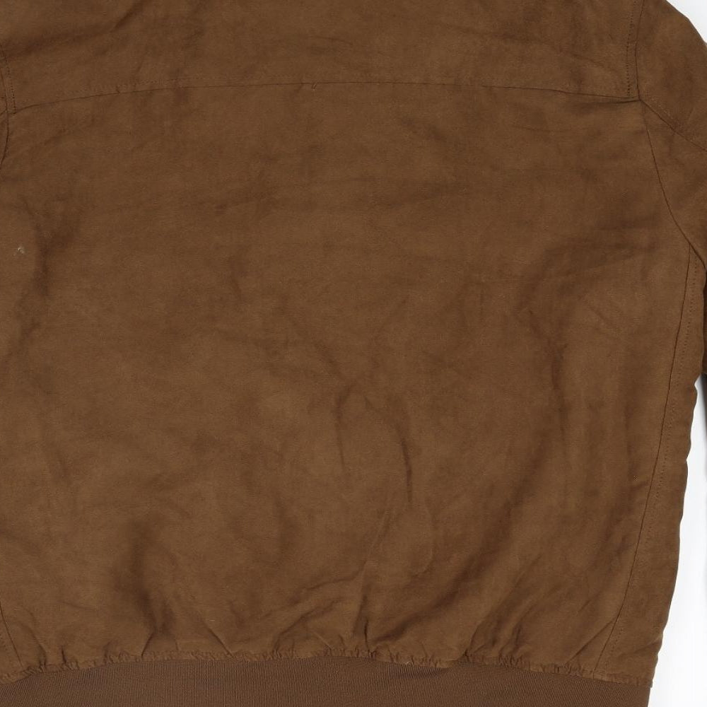 Primark Mens Brown   Bomber Jacket Coat Size L