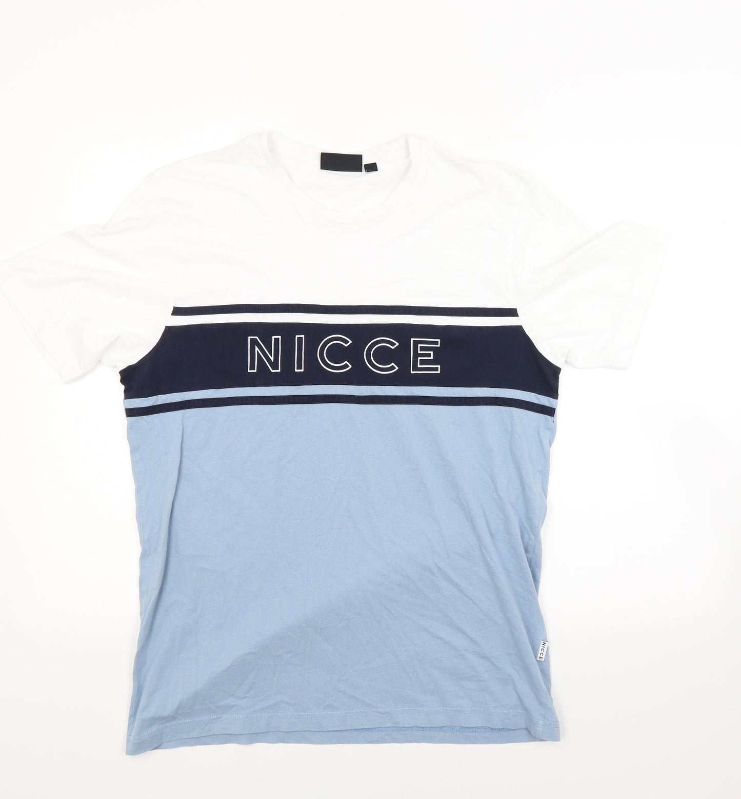 NICCE Mens Blue  Jersey  T-Shirt Size L