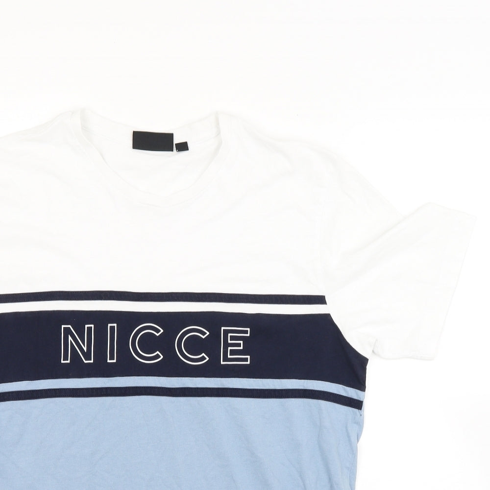 NICCE Mens Blue  Jersey  T-Shirt Size L