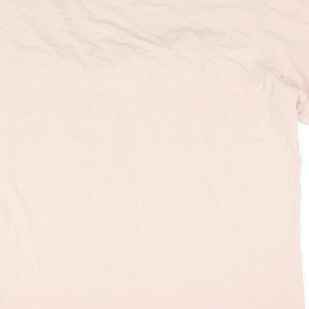 Champion Mens Pink    T-Shirt Size L