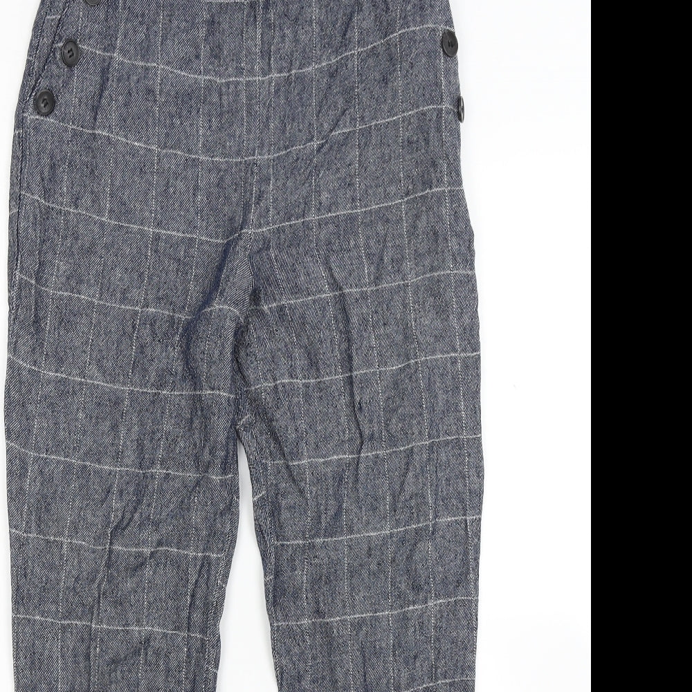 Atmosphere Womens Blue Check  Trousers  Size 8 L24 in