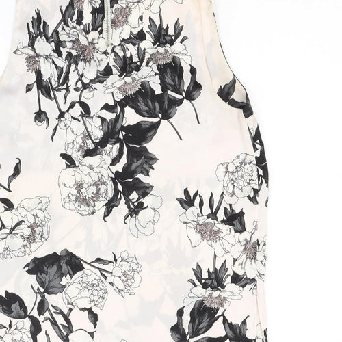 River Island Womens Ivory Floral  Basic Blouse Size 10