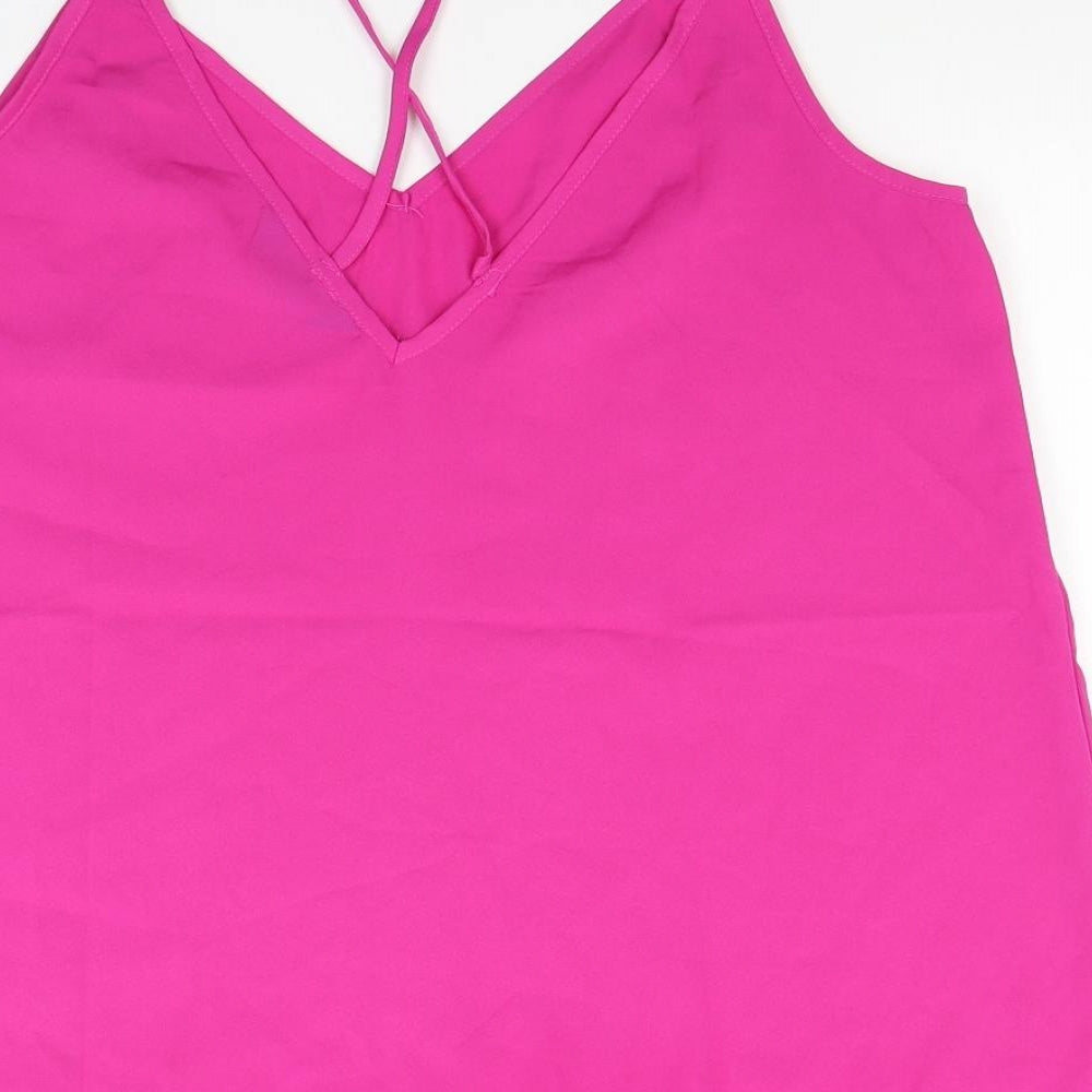 Beyou Womens Pink   Camisole Blouse Size 14