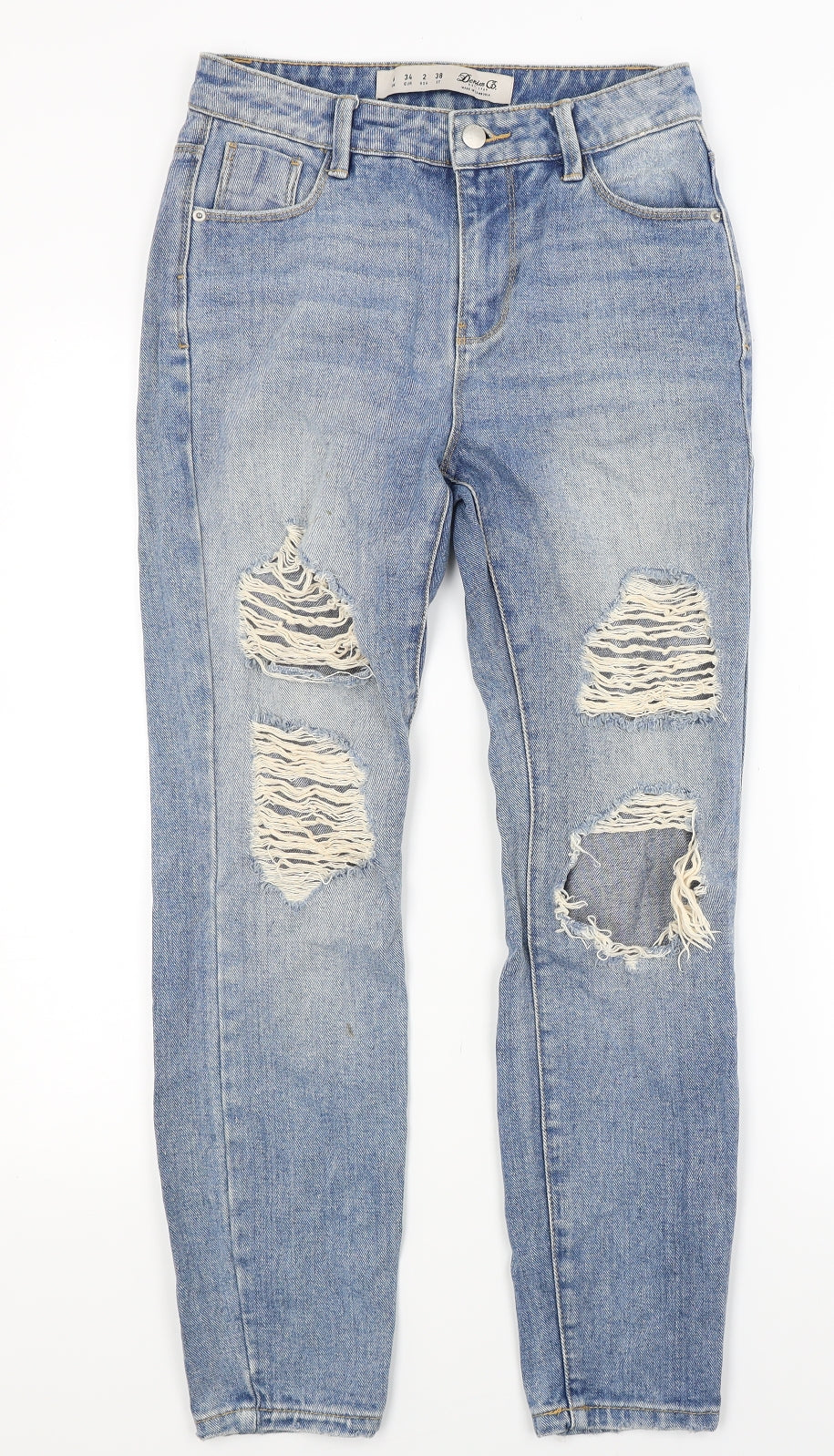 Primark Womens Blue  Denim Skinny Jeans Size 6 L25 in