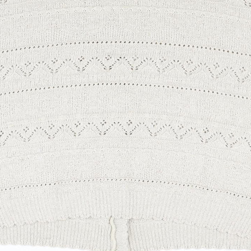 Marks and Spencer Womens Beige  Knit Cardigan Jumper Size 20
