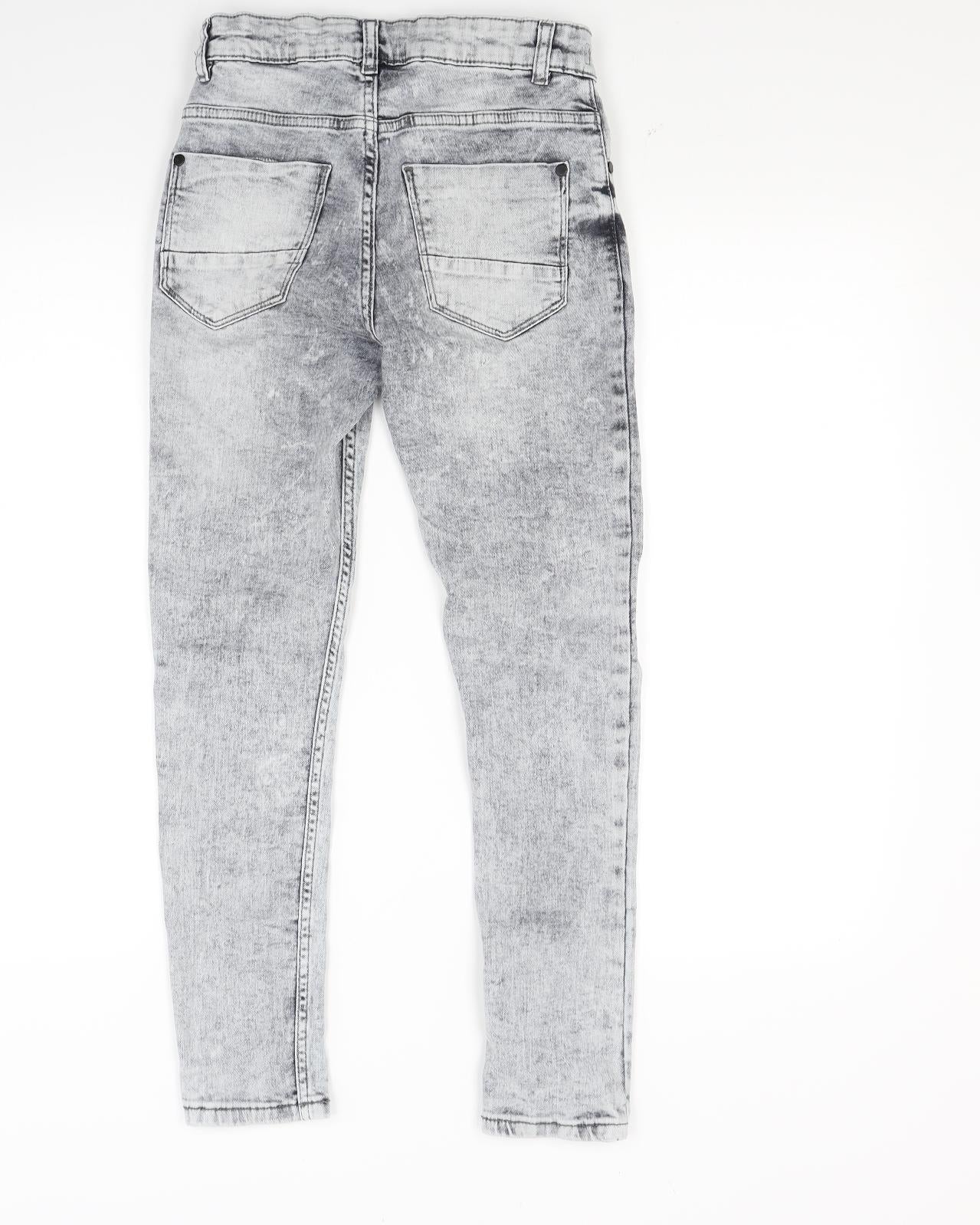 NEXT Boys Grey  Denim Skinny Jeans Size 11-12 Years