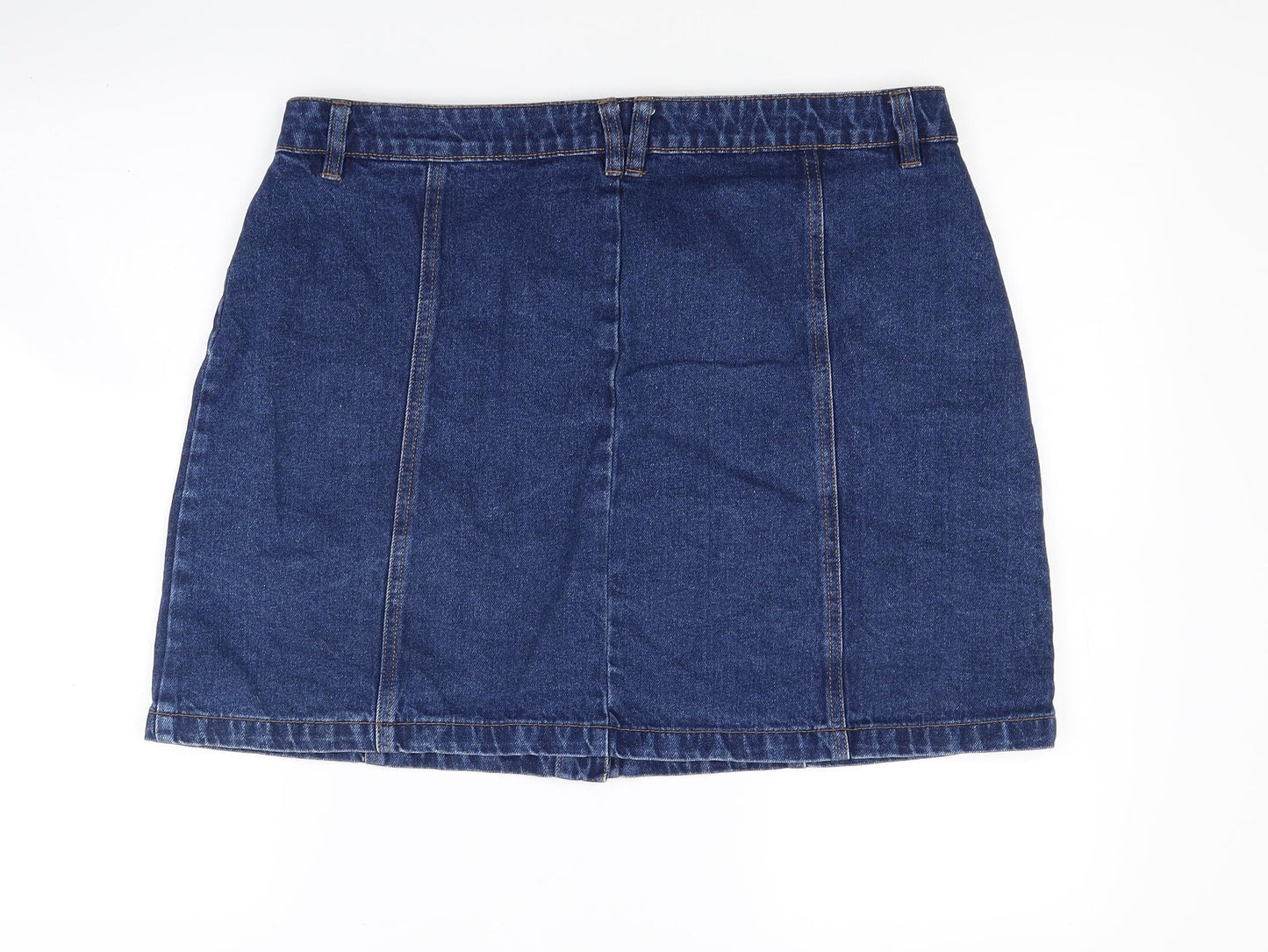 Papaya Womens Blue  Denim Mini Skirt Size 16
