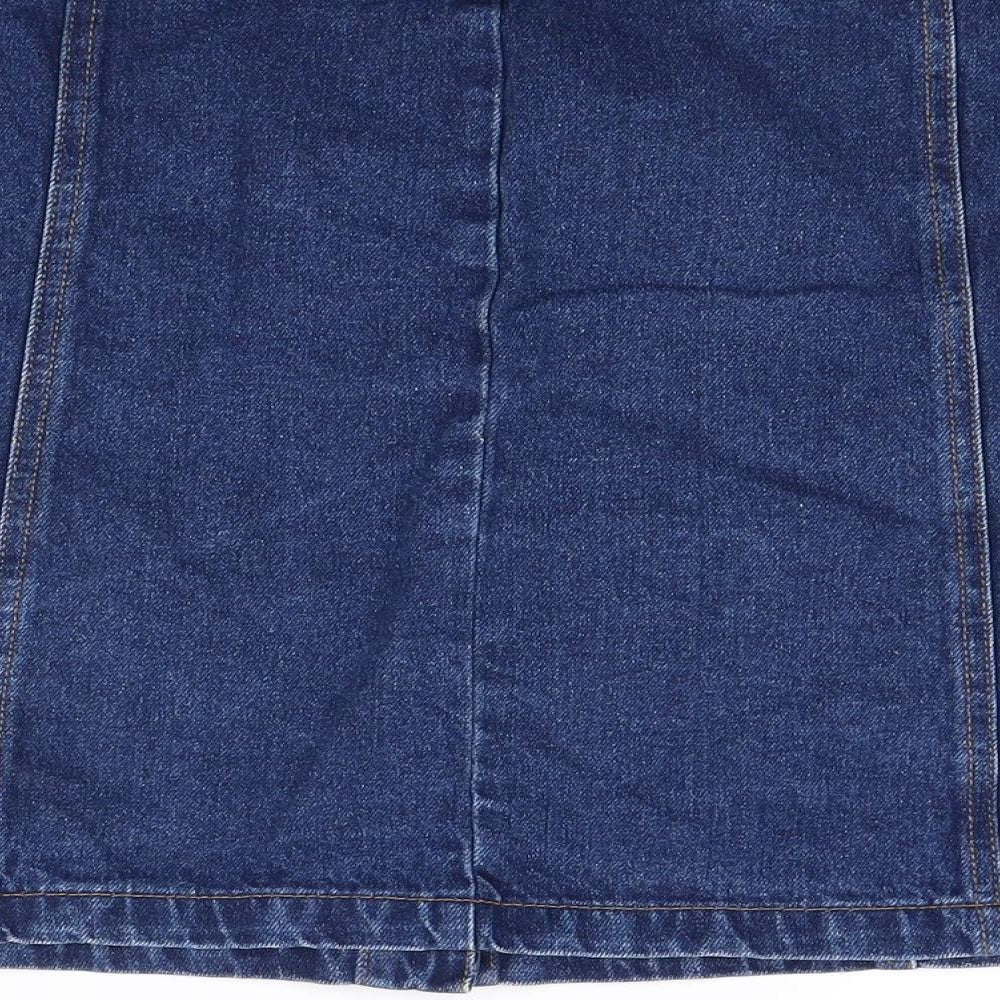Papaya Womens Blue  Denim Mini Skirt Size 16