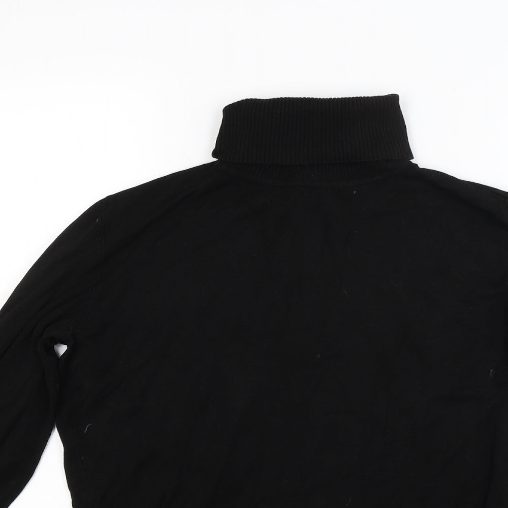 Wallis Womens Black  Knit Pullover Jumper Size 12