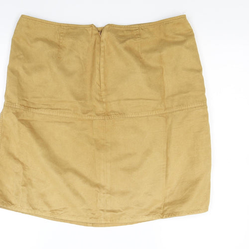 Marks and Spencer Womens Yellow   Mini Skirt Size 34 in