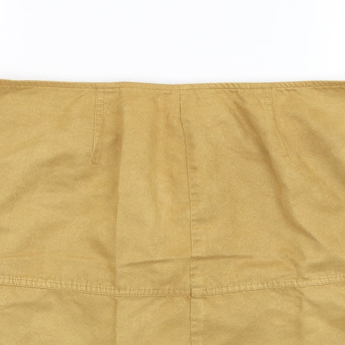 Marks and Spencer Womens Yellow   Mini Skirt Size 34 in