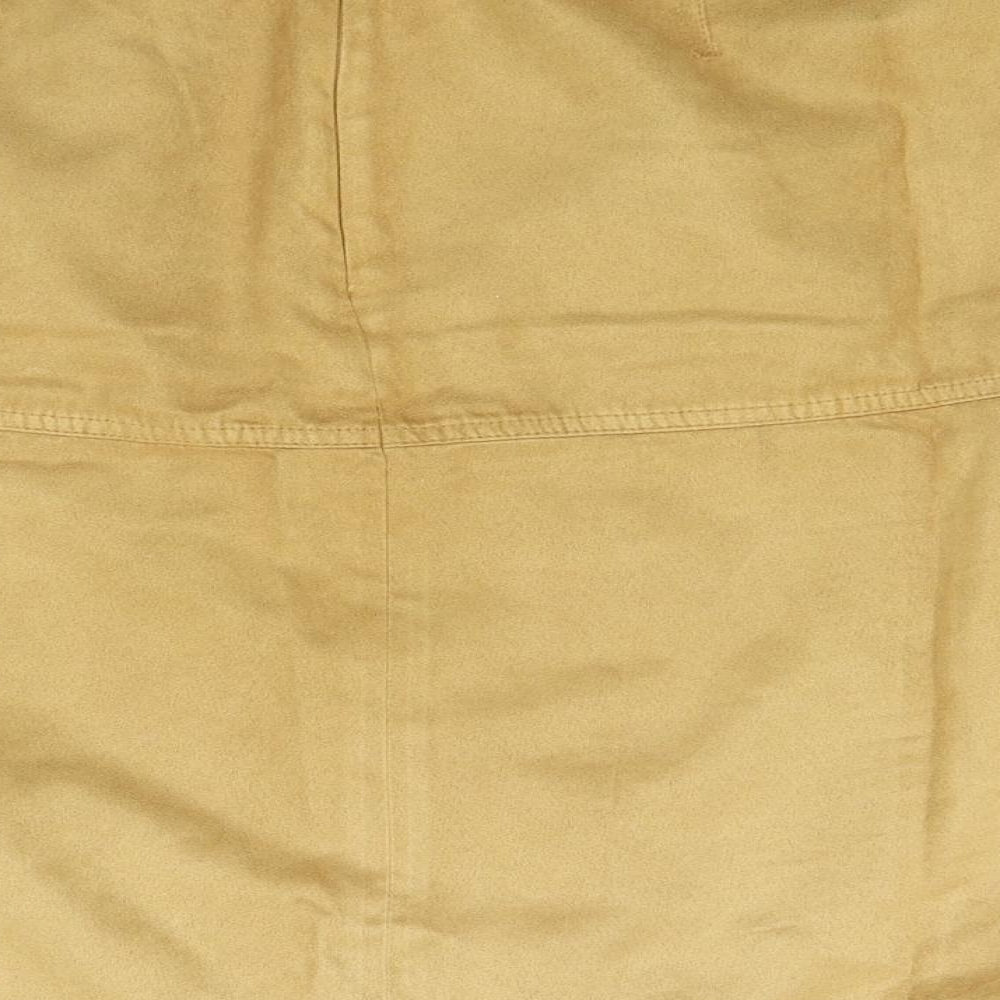Marks and Spencer Womens Yellow   Mini Skirt Size 34 in