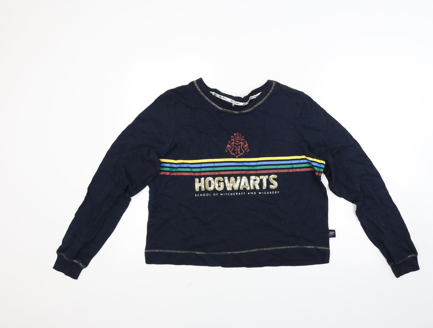 George Womens Blue  Jacquard Pullover Sweatshirt Size 14  - Harry potter