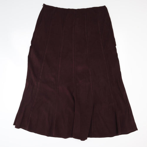 New Look Womens Red   Flare Skirt Size 35 in