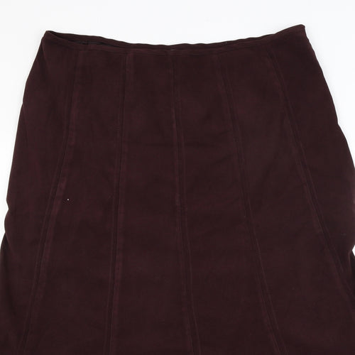New Look Womens Red   Flare Skirt Size 35 in