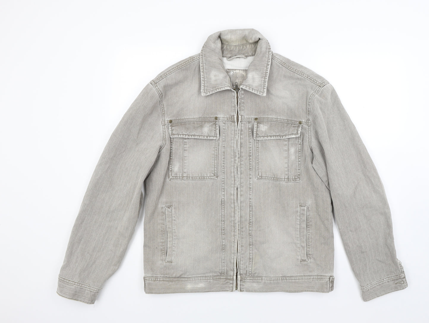 NEXT Mens Beige  Denim Jacket Coat Size L
