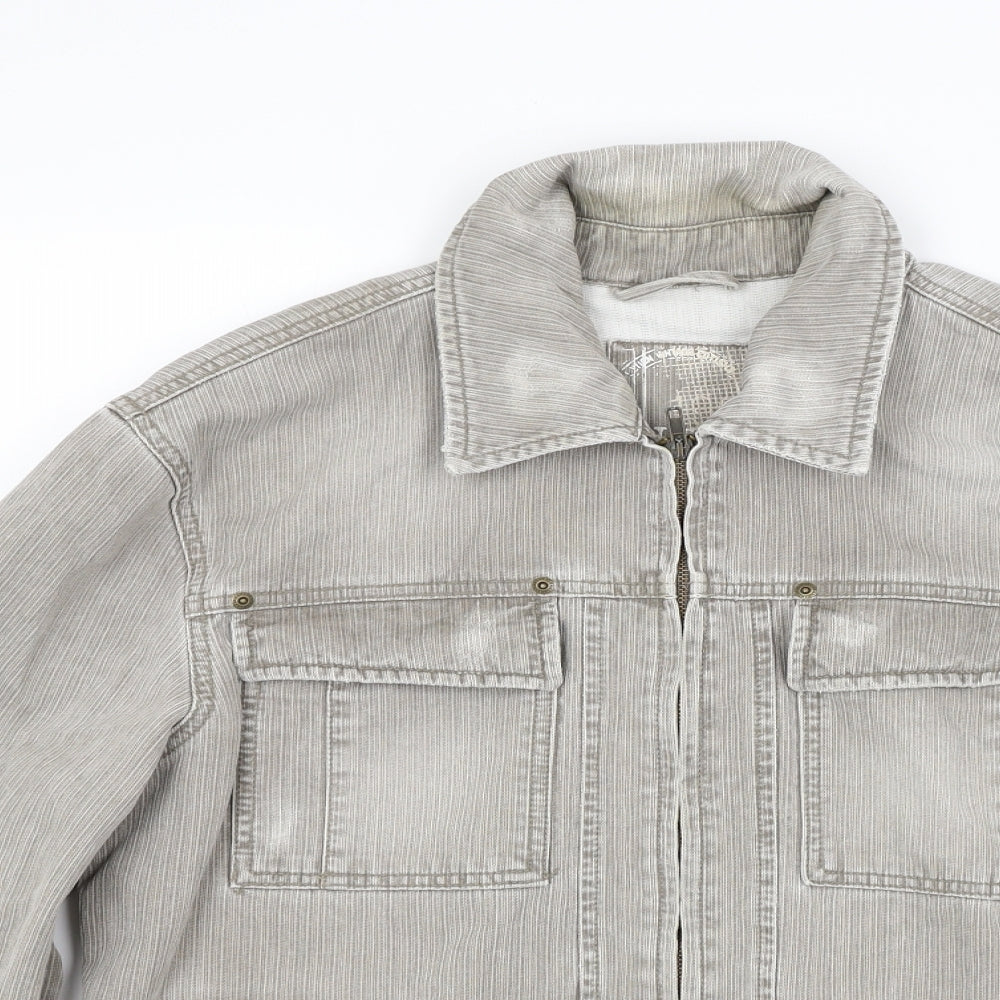 NEXT Mens Beige  Denim Jacket Coat Size L