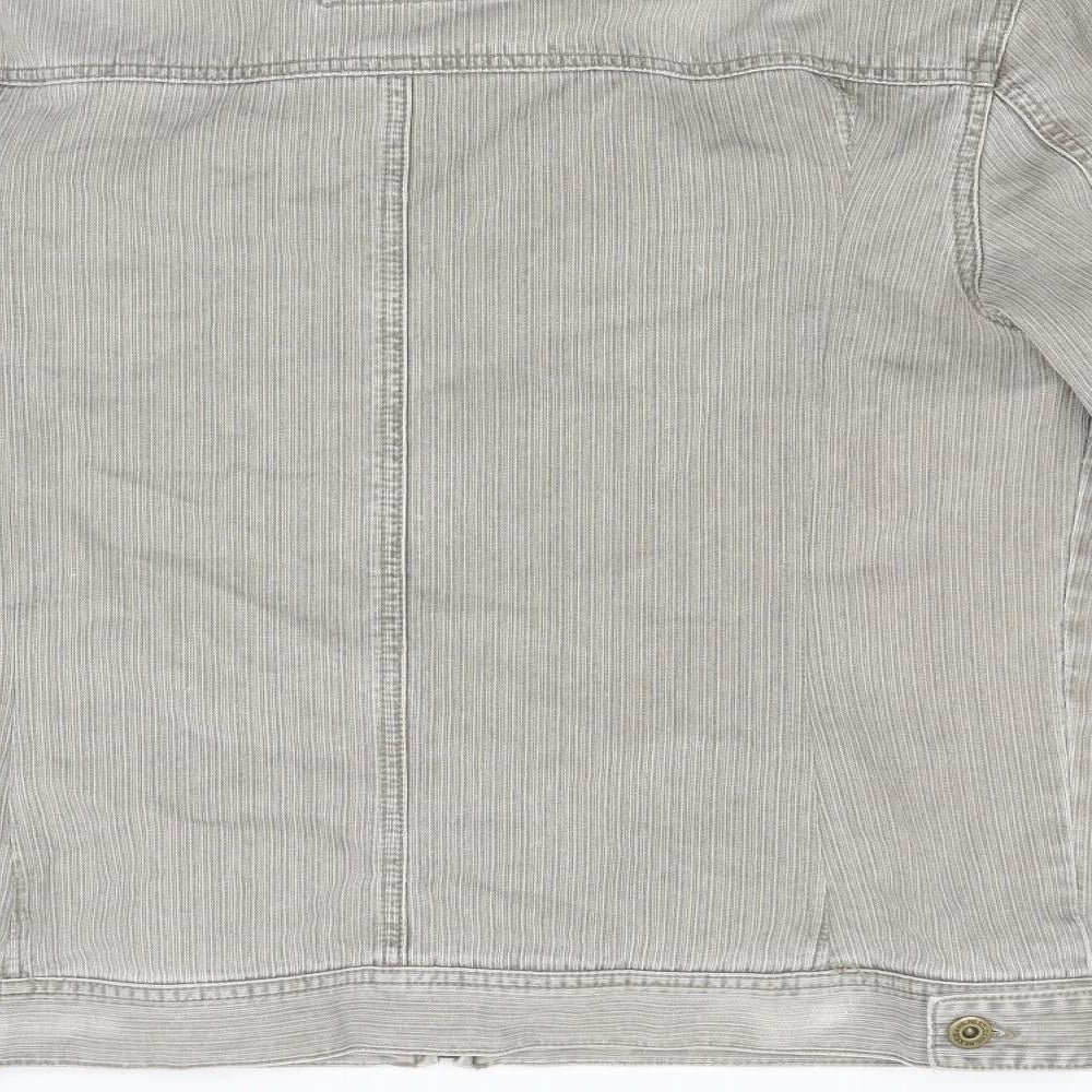 NEXT Mens Beige  Denim Jacket Coat Size L