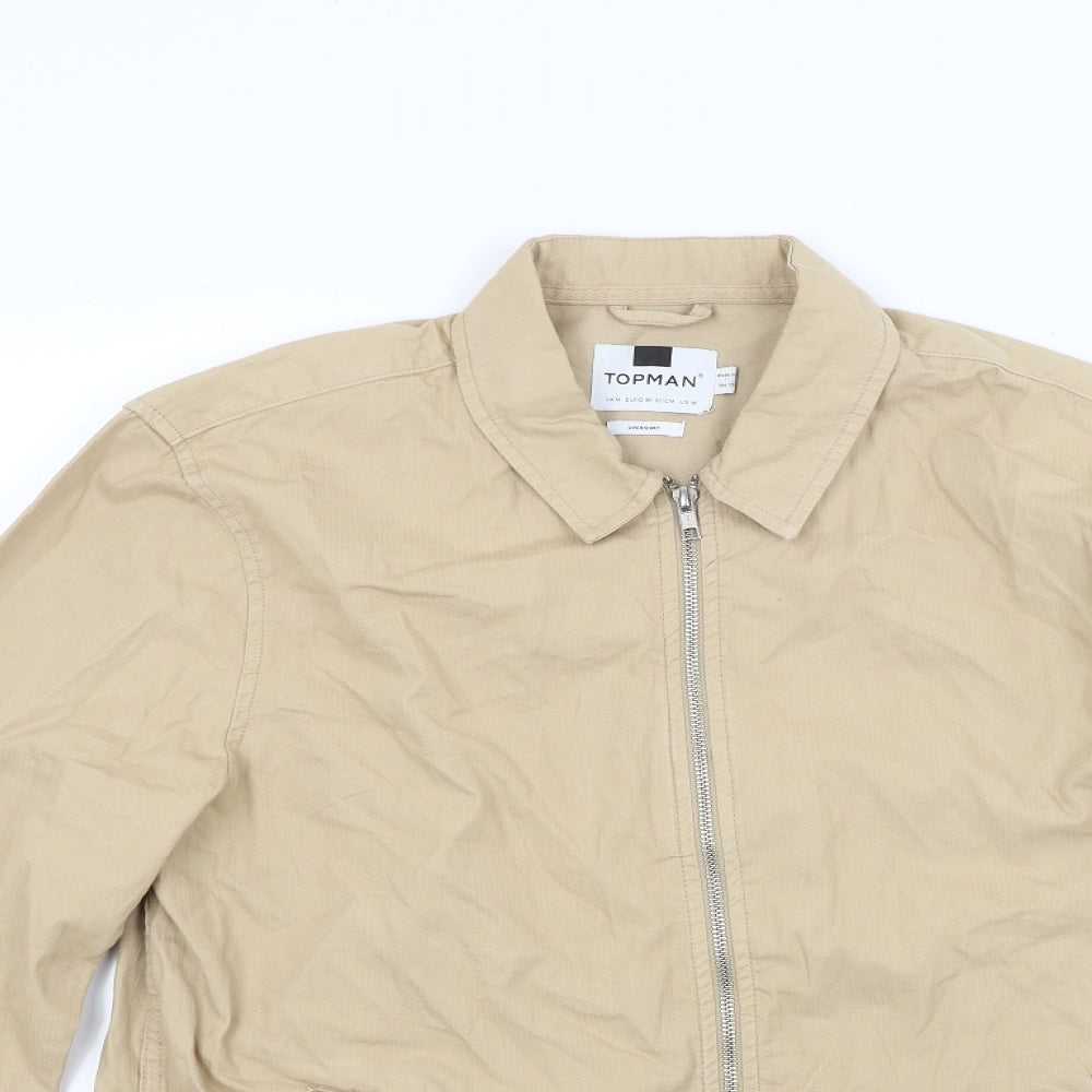 Topman Mens Beige   Jacket Coat Size M