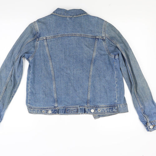 Topshop Womens Blue  Denim Jacket Coat Size 8