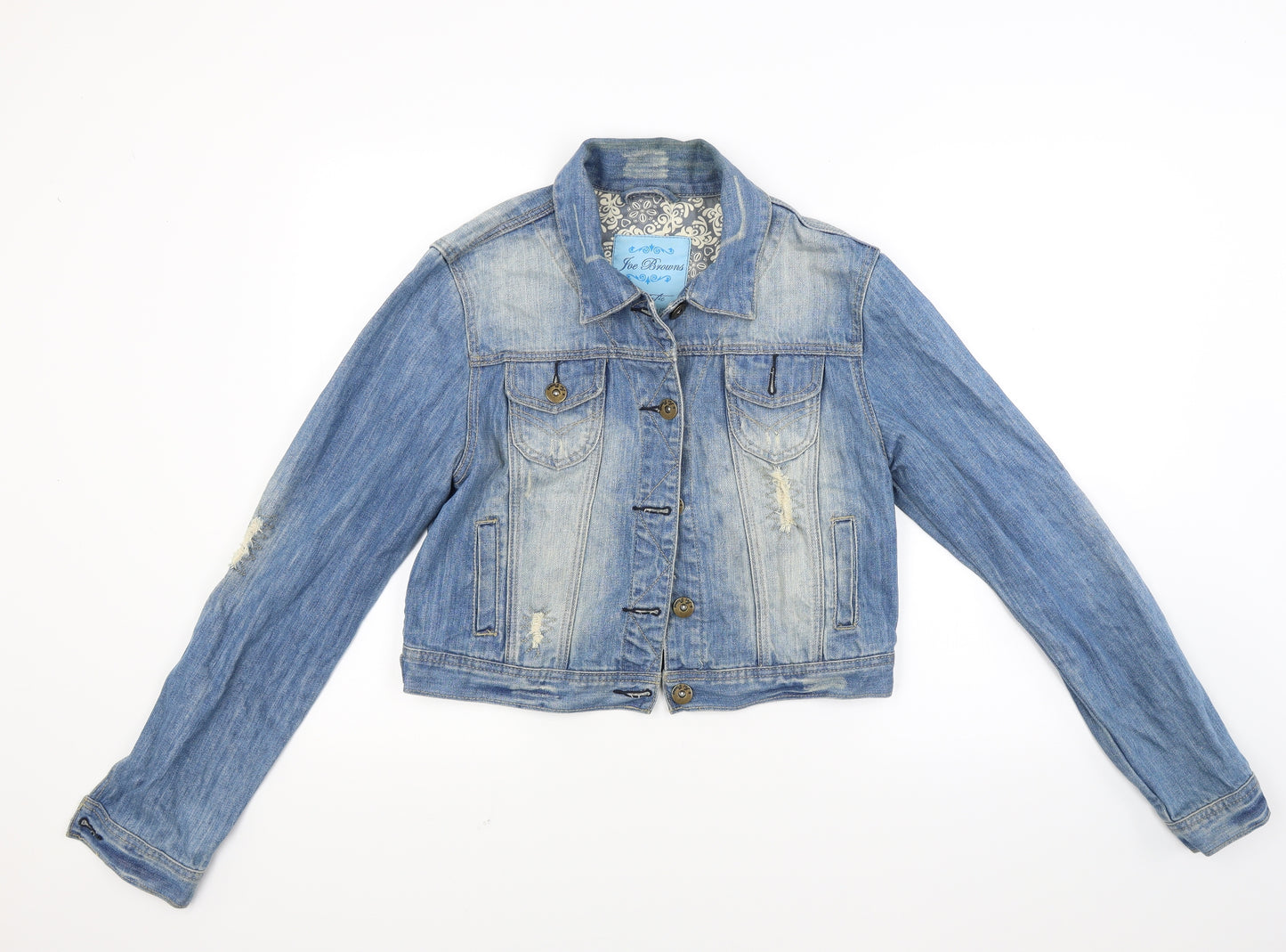 Joe Browns Womens Blue  Denim Jacket Coat Size 14