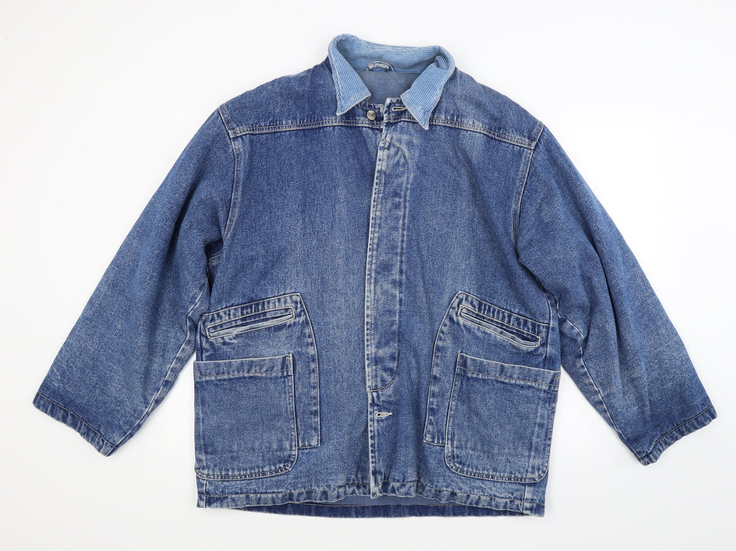 W J co Womens Blue  Denim Jacket Coat Size M