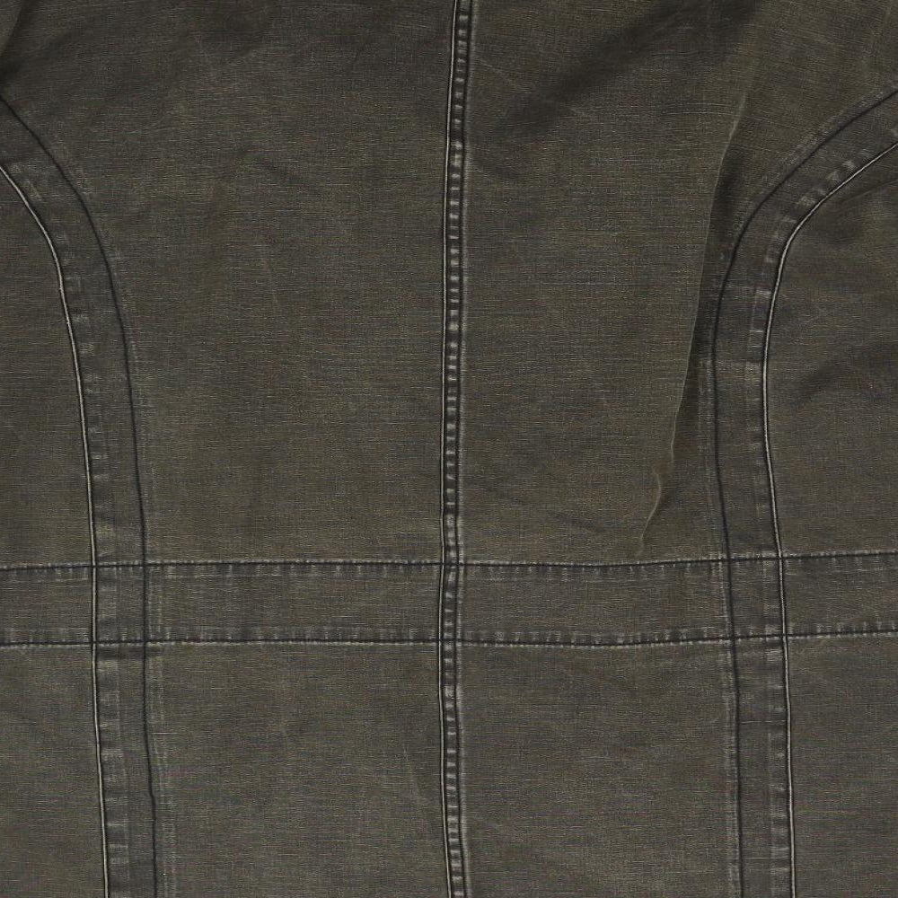 George Mens Brown  Denim Jacket Coat Size XL