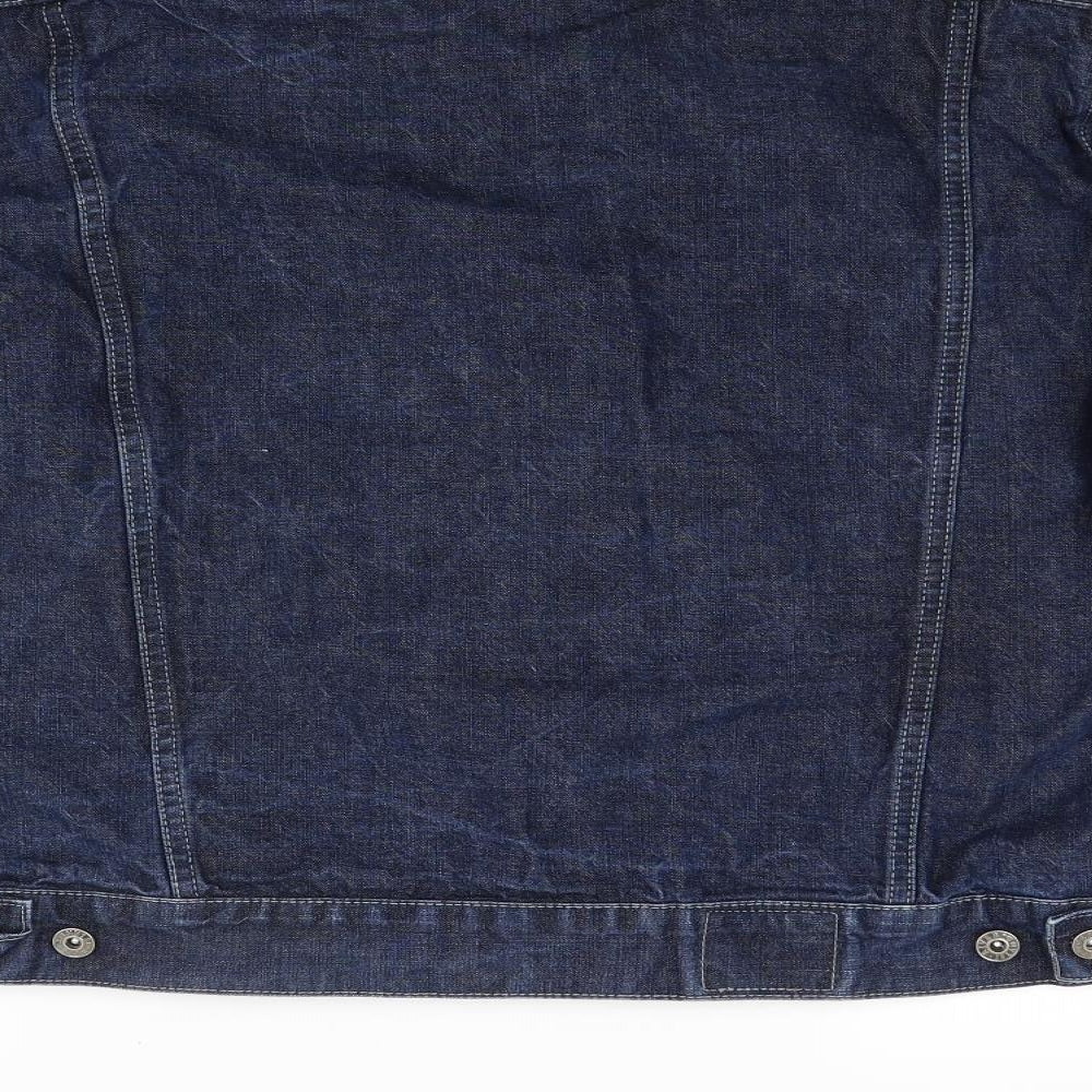 River Island Mens Blue  Denim Jacket Coat Size L