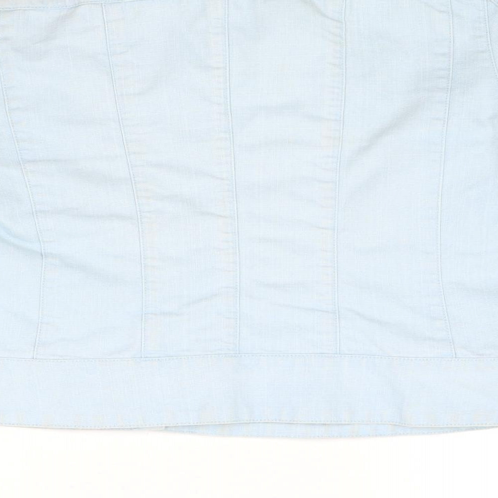 Principles Womens Blue  Denim Jacket Coat Size 14