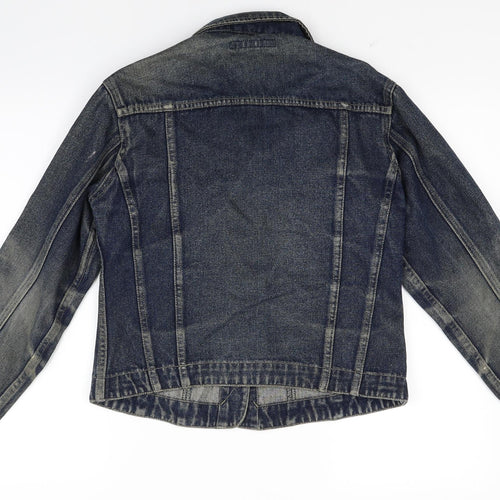 Miss c Womens Blue  Denim Jacket Coat Size M