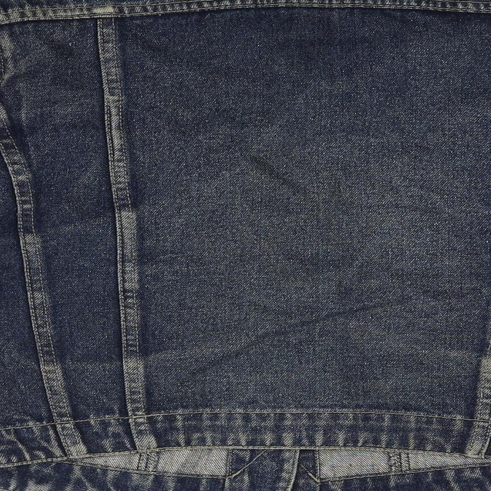 Miss c Womens Blue  Denim Jacket Coat Size M