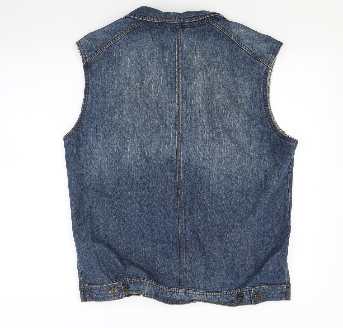 Ceader wood state Mens Blue  Denim Gilet Coat Size L