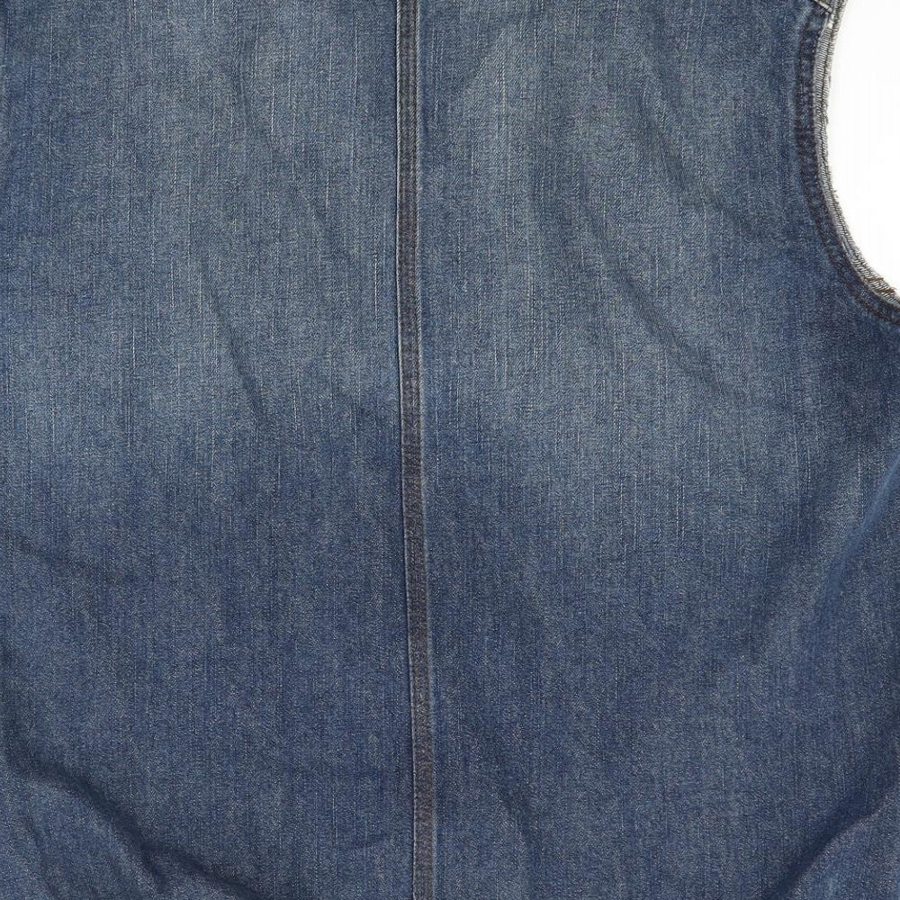 Ceader wood state Mens Blue  Denim Gilet Coat Size L
