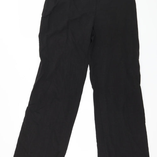 M&Co Womens Black   Trousers  Size 10 L29 in