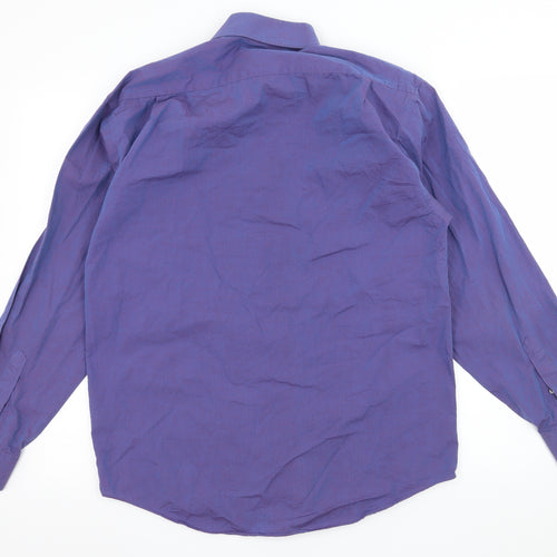 Tesco Mens Purple    Button-Up Size 15