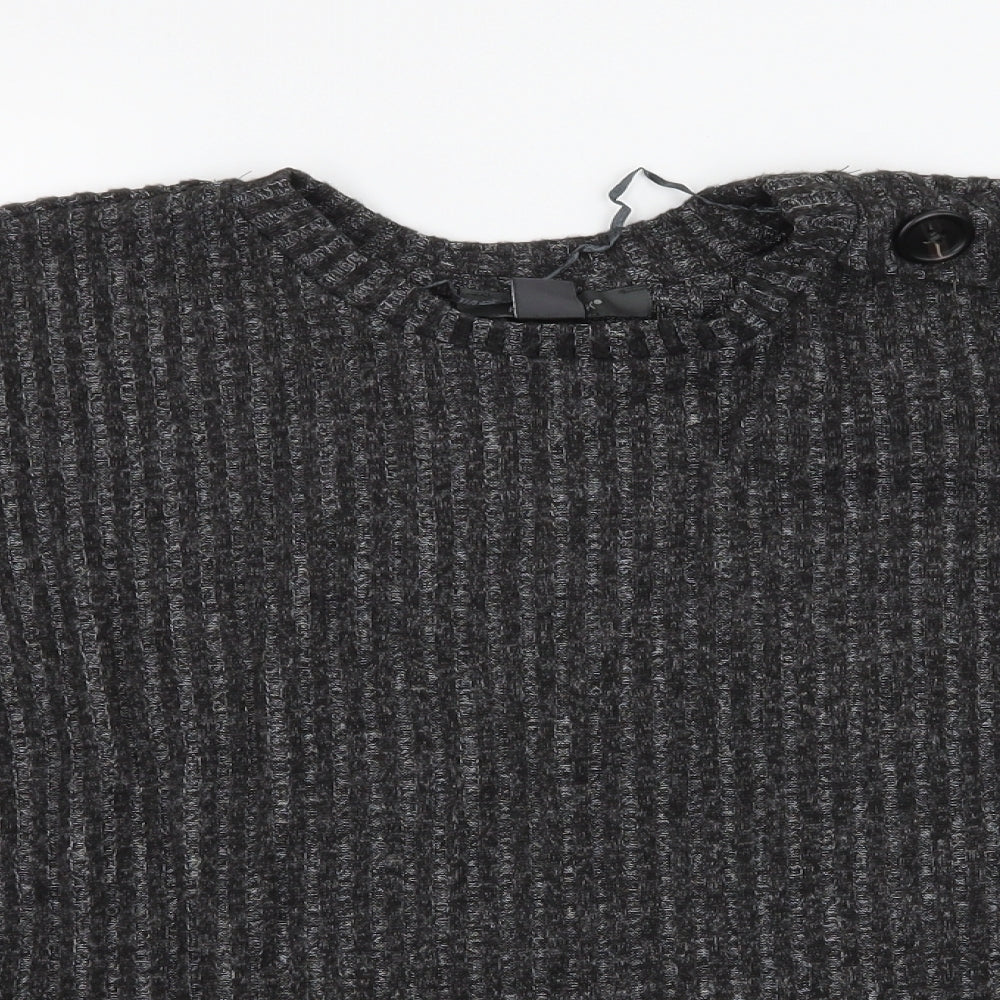 Primark Womens Grey  Knit Pullover Jumper Size 10
