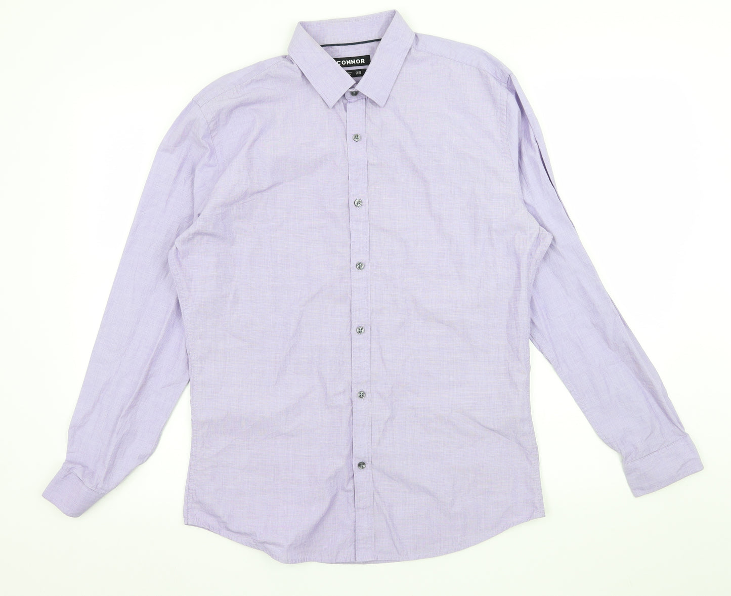 Connor Mens Purple    Button-Up Size M