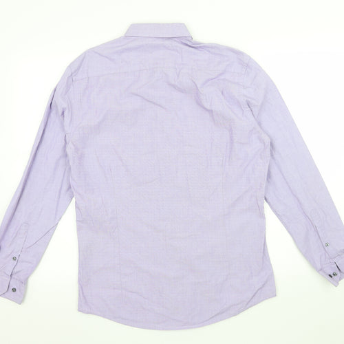 Connor Mens Purple    Button-Up Size M